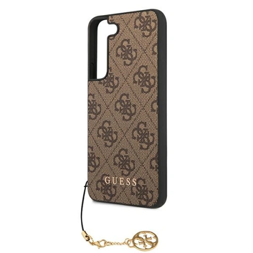 Buy Guess GUHCS22SGF4GBR Samsung Galaxy S22 brown hard case 4G Charms Collection - GUE1564BR - {ean13} - Home Screen Store Europe