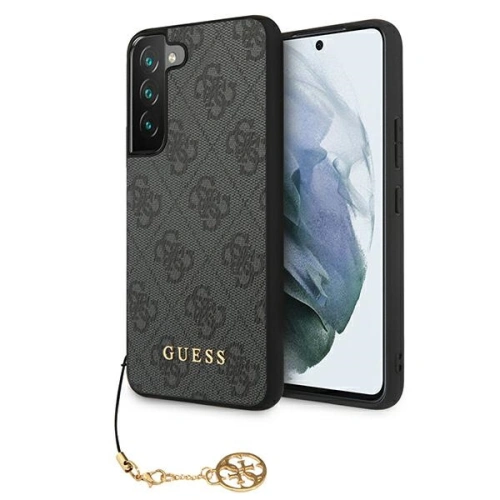 Buy Guess GUHCS22SGF4GGR Samsung Galaxy S22 grey hardcase 4G Charms Collection - GUE1565GRY - {ean13} - Home Screen Store Europe