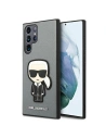 Buy Karl Lagerfeld KLHCS22LOKPG Samsung Galaxy S22 Ultra silver hardcase Saffiano Ikonik Karl`s Patch - KLD796SLV - {ean13} - Home Screen Store Europe