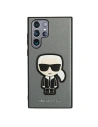 Kup Etui Karl Lagerfeld KLHCS22LOKPG Samsung Galaxy S22 Ultra argintiu/silver hardcase Saffiano Ikonik Karl`s Patch - KLD796SLV - {ean13} - Sklep Home Screen