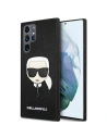 homescreen.pl - Etui Karl Lagerfeld KLHCS22LSAKHBK Samsung Galaxy S22 Ultra czarny/black hardcase Saffiano Ikonik Karl`s Head