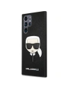 Kup Etui Karl Lagerfeld KLHCS22LSAKHBK Samsung Galaxy S22 Ultra fekete/black hardcase Saffiano Ikonik Karl feje - KLD798BLK - {ean13} - Sklep Home Screen