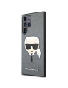 Kup Etui Karl Lagerfeld KLHCS22LSAKHSL Samsung Galaxy S22 Ultra stříbrný/silver hardcase Saffiano Ikonik Karl`s Head - KLD799SLV - {ean13} - Sklep Home Screen