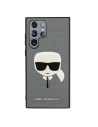 Kup Etui Karl Lagerfeld KLHCS22LSAKHSL Samsung Galaxy S22 Ultra stříbrný/silver hardcase Saffiano Ikonik Karl`s Head - KLD799SLV - {ean13} - Sklep Home Screen
