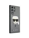 Kup Etui Karl Lagerfeld KLHCS22LSAKHSL Samsung Galaxy S22 Ultra stříbrný/silver hardcase Saffiano Ikonik Karl`s Head - KLD799SLV - {ean13} - Sklep Home Screen