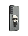 Buy Karl Lagerfeld KLHCS22MOKPG Samsung Galaxy S22+ Plus silver hardcase Saffiano Ikonik Karl`s Patch - KLD800SLV - {ean13} - Home Screen Store Europe