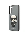 Buy Karl Lagerfeld KLHCS22MOKPG Samsung Galaxy S22+ Plus silver hardcase Saffiano Ikonik Karl`s Patch - KLD800SLV - {ean13} - Home Screen Store Europe
