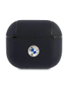 Etui BMW BMA3SSLNA Apple AirPods 3 obal granátový/navy Pravá kůže Stříbrné logo