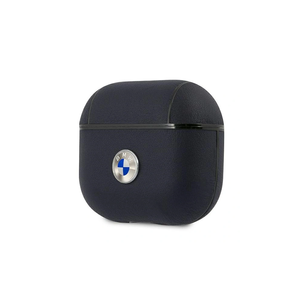 Etui BMW BMA3SSLNA Apple AirPods 3 cover granatowy/navy Geniune Leather Silver Logo