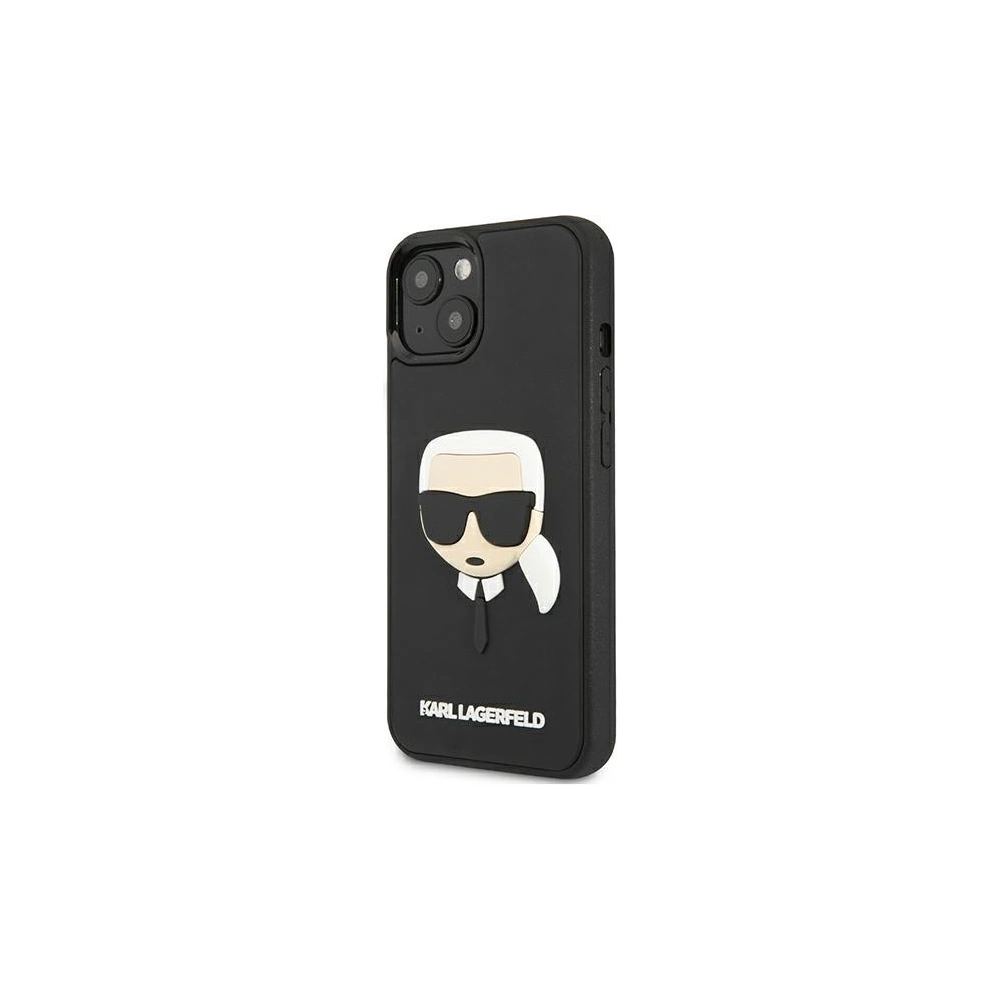 Etui Karl Lagerfeld KLHCP13MKH3DBK Apple iPhone 13 czarny/black hardcase 3D Rubber Karl`s Head