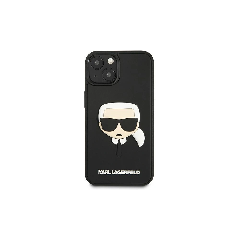 Etui Karl Lagerfeld KLHCP13MKH3DBK Apple iPhone 13 czarny/black hardcase 3D Rubber Karl`s Head