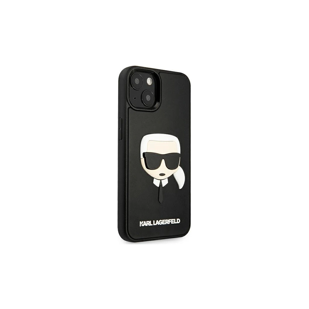 Etui Karl Lagerfeld KLHCP13MKH3DBK Apple iPhone 13 czarny/black hardcase 3D Rubber Karl`s Head