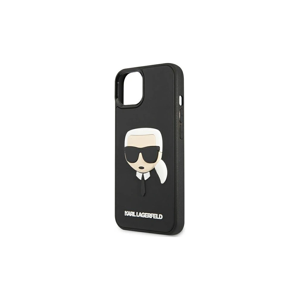 Etui Karl Lagerfeld KLHCP13MKH3DBK Apple iPhone 13 czarny/black hardcase 3D Rubber Karl`s Head