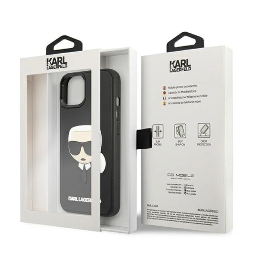 Kup Etui Karl Lagerfeld KLHCP13SKH3DBK Apple iPhone 13 mini czarny/black hardcase 3D Rubber Karl`s Head - KLD803BLK - {ean13} - Sklep Home Screen