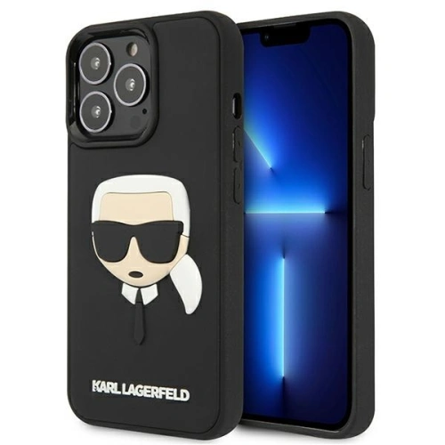 Kup Etui Karl Lagerfeld KLHCP13XKH3DBK Apple iPhone 13 Pro Max negru/black hardcase 3D Rubber Karl`s Head - KLD804BLK - {ean13} - Sklep Home Screen
