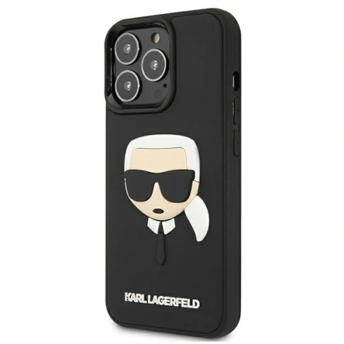 Kup Etui Karl Lagerfeld KLHCP13XKH3DBK Apple iPhone 13 Pro Max negru/black hardcase 3D Rubber Karl`s Head - KLD804BLK - {ean13} - Sklep Home Screen