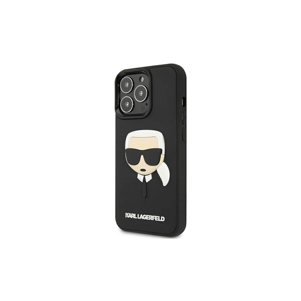 Etui Karl Lagerfeld KLHCP13XKH3DBK Apple iPhone 13 Pro Max czarny/black hardcase 3D Rubber Karl`s Head