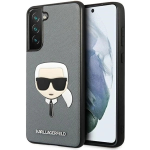 Kup Etui Karl Lagerfeld KLHCS21FSAKHSL Samsung Galaxy S21 FE argintiu/silver hardcase Saffiano Ikonik Karl`s Head - KLD805SLV - {ean13} - Sklep Home Screen