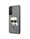 Buy Karl Lagerfeld KLHCS21FSAKHSL Samsung Galaxy S21 FE silver hardcase Saffiano Ikonik Karl`s Head - KLD805SLV - {ean13} - Home Screen Store Europe