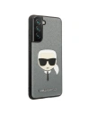 Kup Etui Karl Lagerfeld KLHCS21FSAKHSL Samsung Galaxy S21 FE srebrny/silver hardcase Saffiano Ikonik Karl`s Head - KLD805SLV - {ean13} - Sklep Home Screen