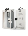 Kup Case Karl Lagerfeld KLHCS21FSAKHSL Samsung Galaxy S21 FE silber/hardcase Saffiano Ikonik Karls Kopf - KLD805SLV - {ean13} - Sklep Home Screen