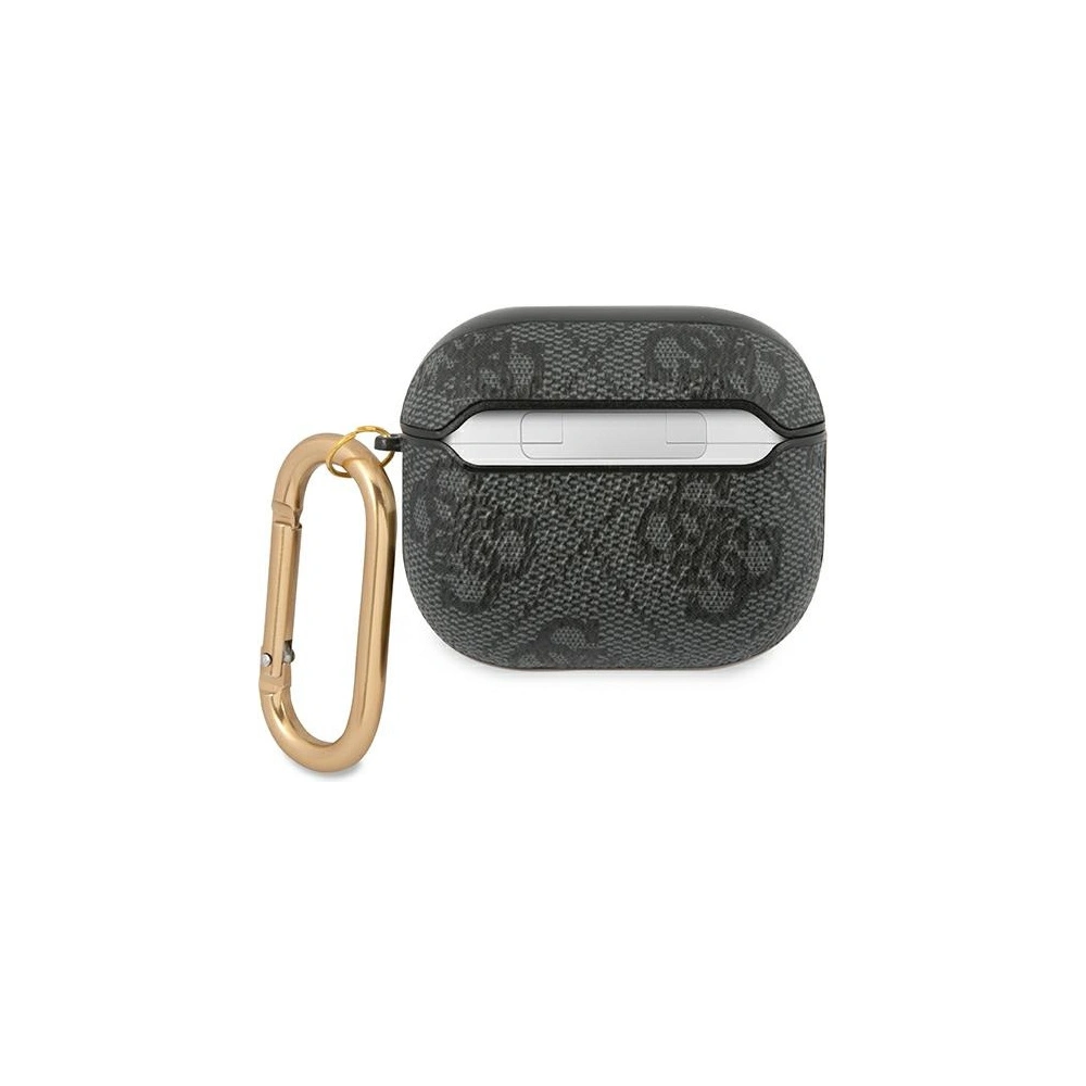 Etui Guess GUA34GSMK Apple AirPods 3 szary/grey 4G Script Metal Collection