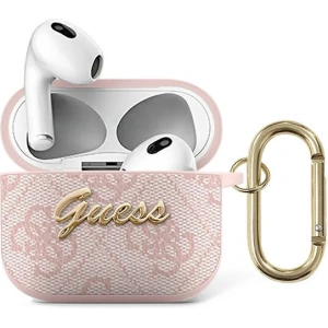 Kup Etui Guess GUA34GSMP Apple AirPods 3 różowy/pink 4G Script Metal Collection - GUE1568 - {ean13} - Sklep Home Screen