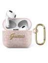 Etui Guess GUA34GSMP Apple AirPods 3 rózsaszín/pink 4G Script Metal Collection