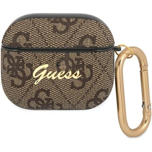 Guess GUA34GSMW Apple AirPods 3 brown 4G Script Metal Collection
