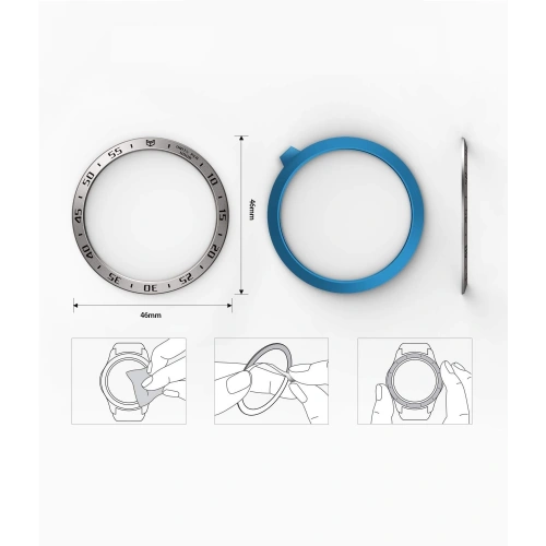 Kup Acoperire pentru tachimetru Ringke Samsung Galaxy Gear S3/Watch 46mm oțel inoxidabil argintiu GW-46-01 - RGK846SSLV - {ean13} - Sklep Home Screen