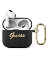 Case Guess GUA3SASMK Apple AirPods 3 schwarz Saffiano Script Metal Collection