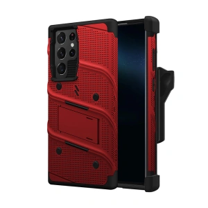 Kup Etui ZIZO BOLT Series Samsung Galaxy S22 Ultra + üveg (piros) - ZIZ100RED - {ean13} - Sklep Home Screen