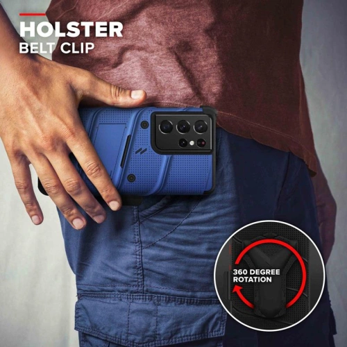 Kup Case ZIZO BOLT Series Samsung Galaxy S21 Ultra + Glas (Blau) - ZIZ104BLU - {ean13} - Sklep Home Screen