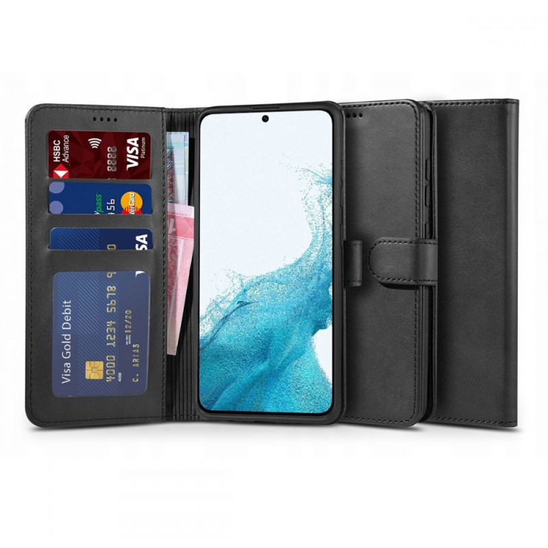homescreen.pl - Etui Tech-protect Wallet Samsung Galaxy S22 Black