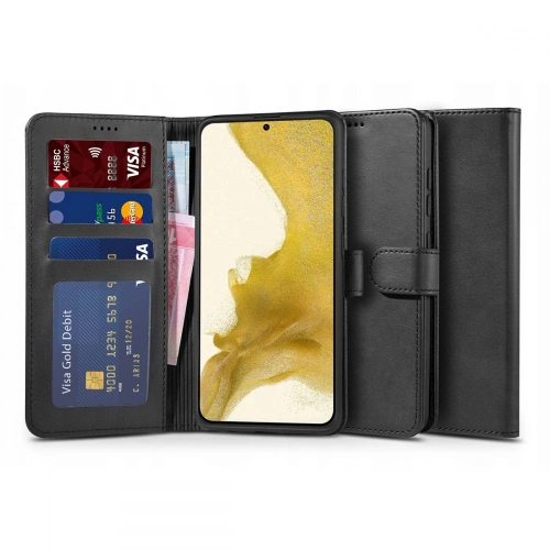 homescreen.pl - Etui Tech-protect Wallet Samsung Galaxy S22+ Plus Black