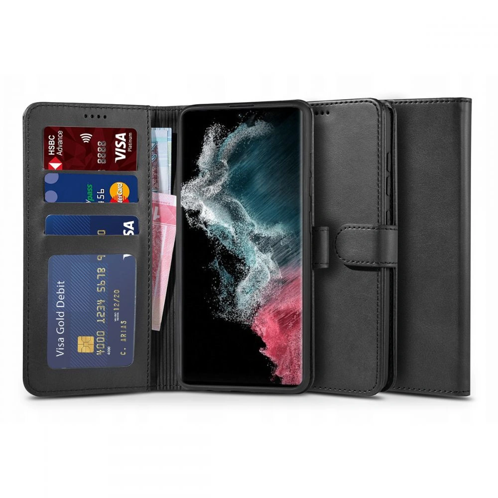 homescreen.pl - Etui Tech-protect Wallet Samsung Galaxy S22 Ultra Black