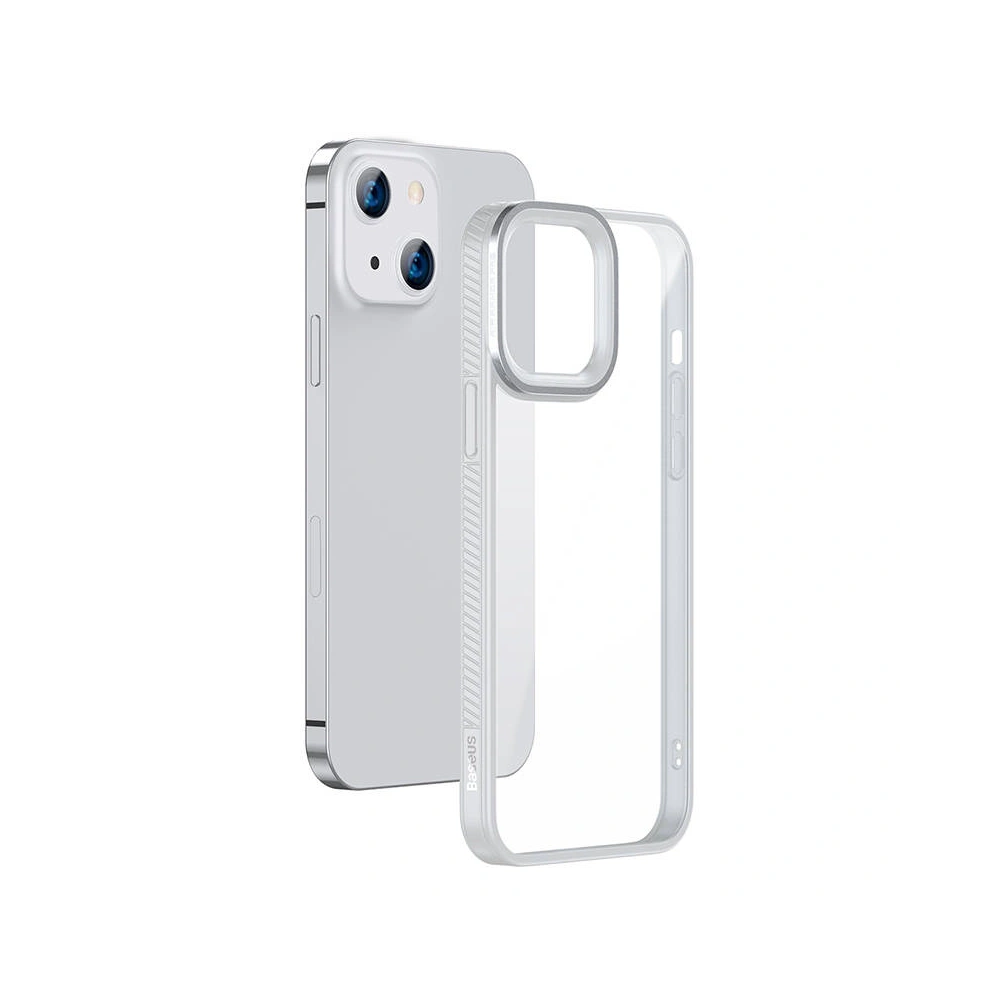 Etui Baseus Crystal Apple iPhone 13 (szare)
