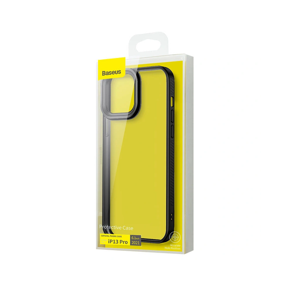 Etui Baseus Crystal Apple iPhone 13 Pro (czarne)