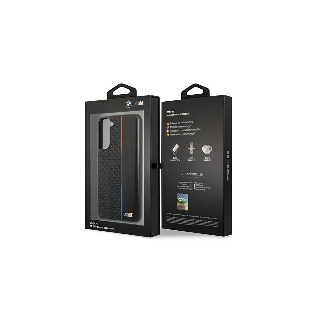 Etui BMW BMHCS21FETRTBK Samsung Galaxy S21 FE czarny/black hardcase M Collection Triangles