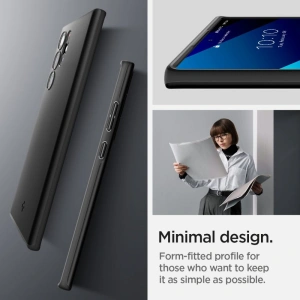 Kup Etui Spigen Thin Fit Samsung Galaxy S22 Ultra Negru - SPN2082BLK - {ean13} - Sklep Home Screen