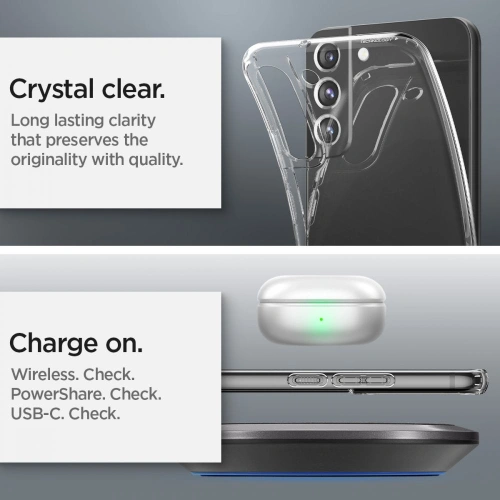 Kup Etui Spigen Liquid Crystal Samsung Galaxy S22 Crystal Clear - SPN2083CL - {ean13} - Sklep Home Screen