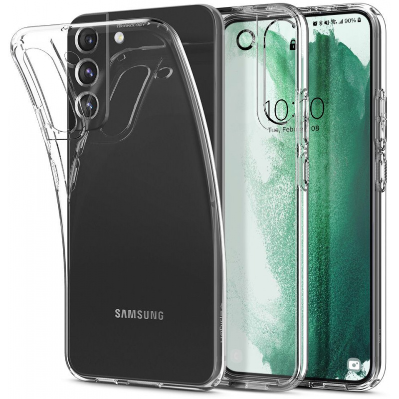 homescreen.pl - Etui Spigen Liquid Crystal Samsung Galaxy S22+ Plus Crystal Clear