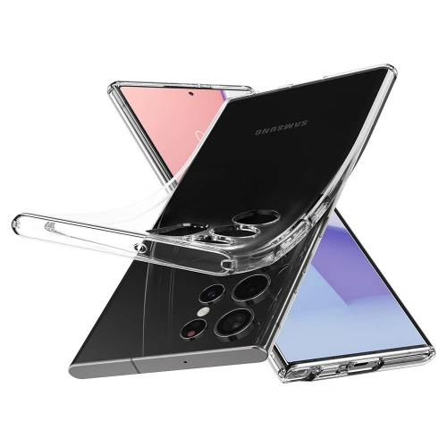 Kup Etui Spigen Liquid Crystal Samsung Galaxy S22 Ultra Crystal Clear - SPN2085CL - {ean13} - Sklep Home Screen