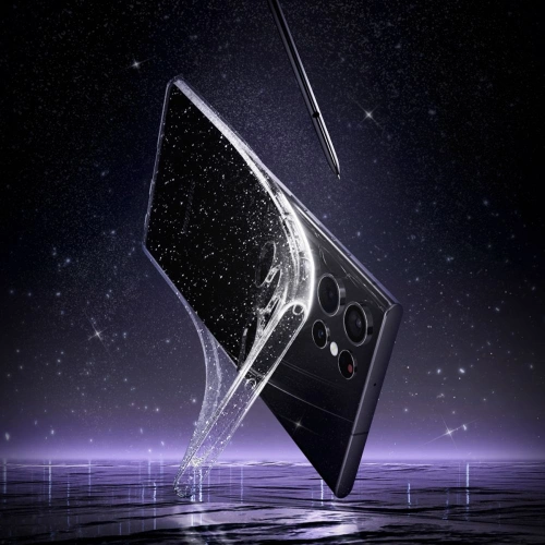 Kup Etui Spigen Liquid Crystal Samsung Galaxy S22 Ultra Glitter Crystal - SPN2087GLT - {ean13} - Sklep Home Screen