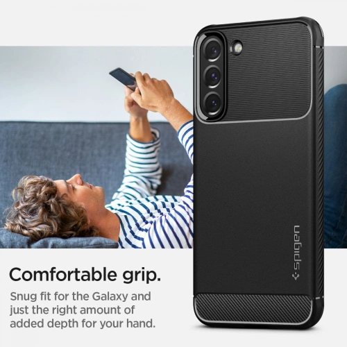 Kup Etui Spigen Rugged Armor Samsung Galaxy S22 Matt Fekete - SPN2088BLK - {ean13} - Sklep Home Screen