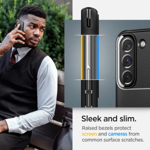 Kup Etui Spigen Rugged Armor Samsung Galaxy S22 Negru Mat - SPN2088BLK - {ean13} - Sklep Home Screen