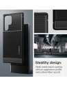 Kup Etui Spigen Rugged Armor Samsung Galaxy S22 Ultra Matt Fekete - SPN2090BLK - {ean13} - Sklep Home Screen