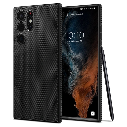 Kup Etui Spigen Liquid Air Samsung Galaxy S22 Ultra Matt Fekete - SPN2093BLK - {ean13} - Sklep Home Screen