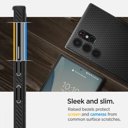 Kup Etui Spigen Liquid Air Samsung Galaxy S22 Ultra Matt Fekete - SPN2093BLK - {ean13} - Sklep Home Screen