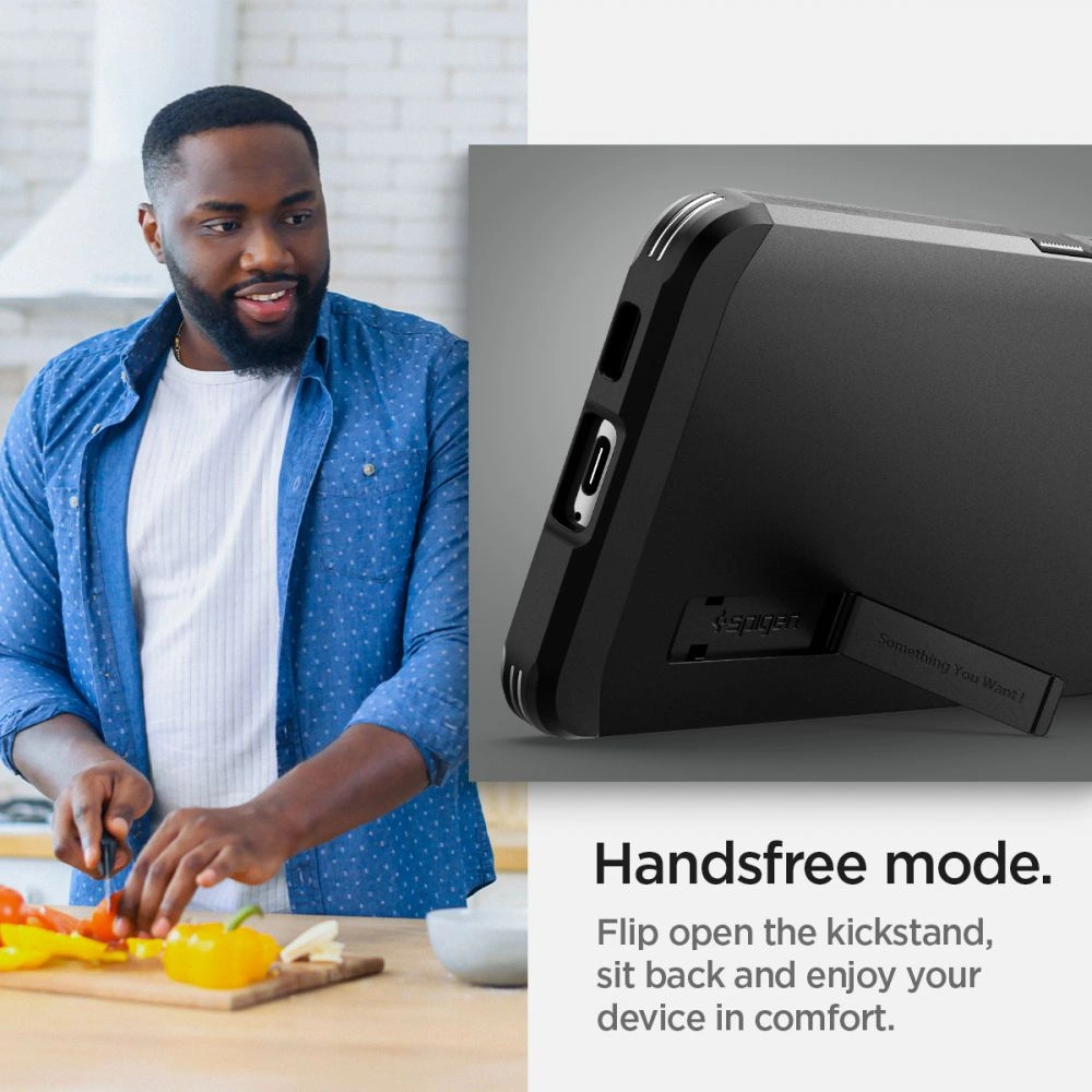 homescreen.pl - Etui Spigen Tough Armor Samsung Galaxy S22+ Plus Black